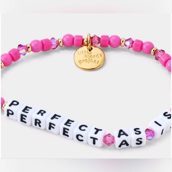 Little Words Project "Perfect As Is" Beaded Bracelet - Picture 3 of 11